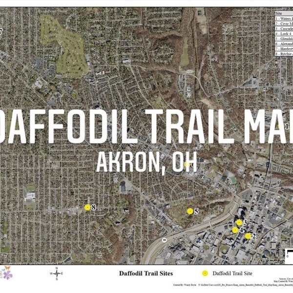 Daffodil Trail in Akron, Ohio